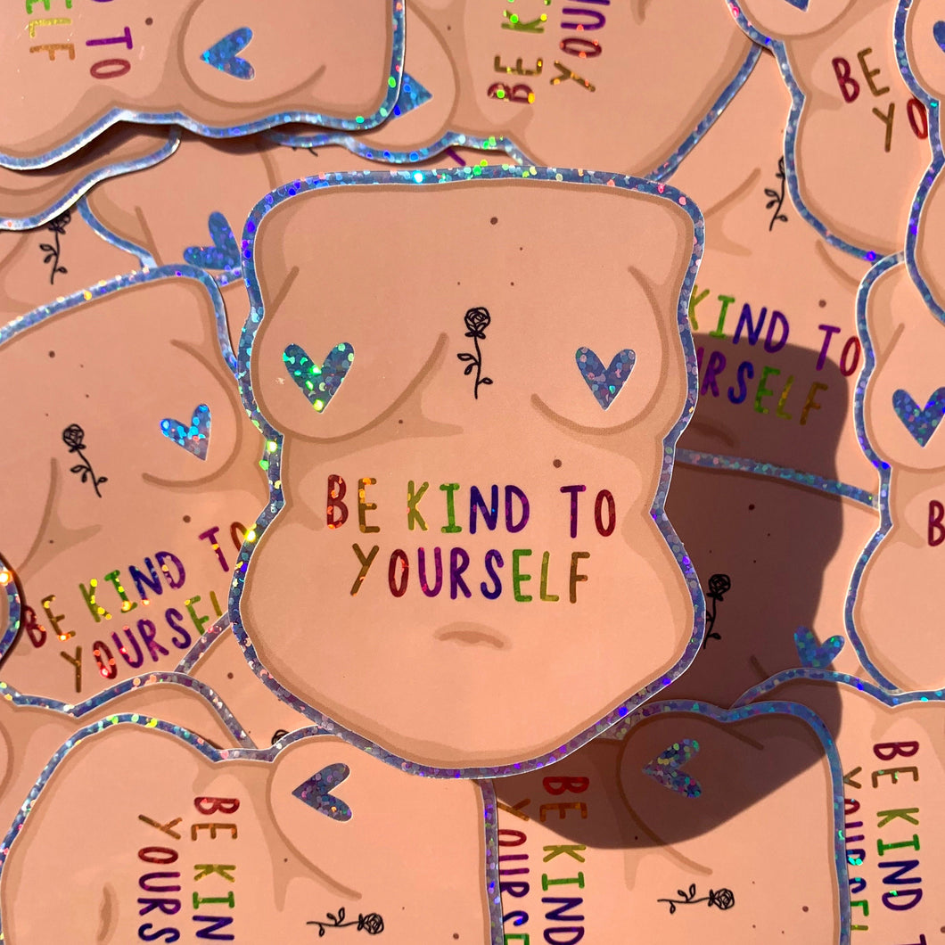 Be Kind Glitter Sticker